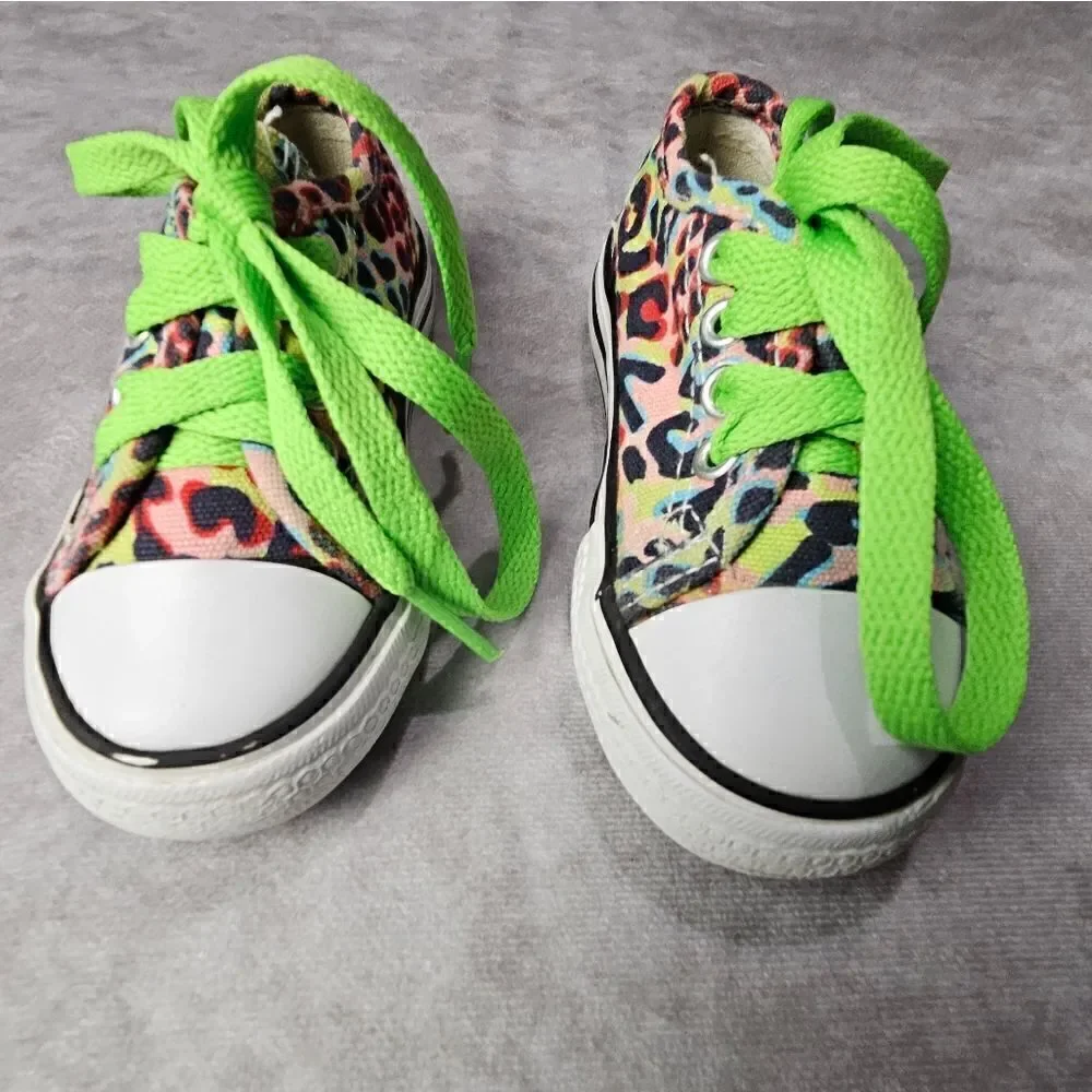 Kid's KIDGETS Animal Print Canvas Shoes Size 5‎
